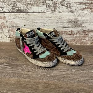 Golden Goose animal fur midstars sz 40